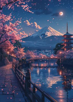 Japanese Landscape Blossom