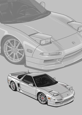 1993 Acura NSX white
