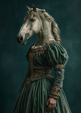 Surreal Horse in Robe