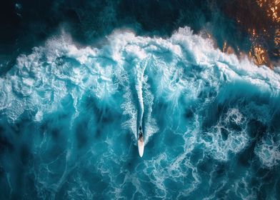 Surfers Aerial Journey