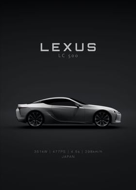 Lexus LC 500 2023 White