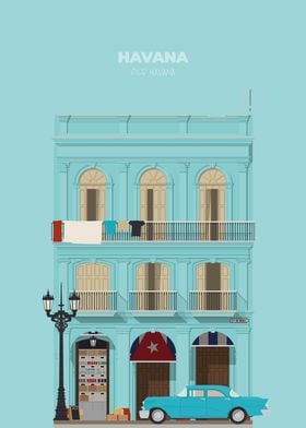 Havana Travel Illustration