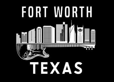 Fort Worth City Skyline