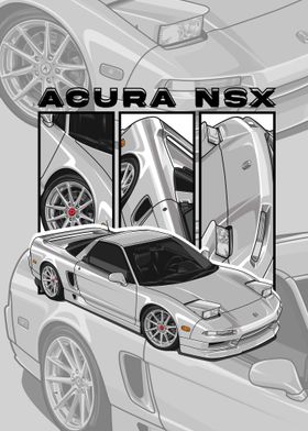 1993 Acura NSX white