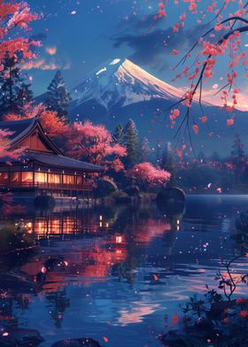 Japanese Landscape Blossom