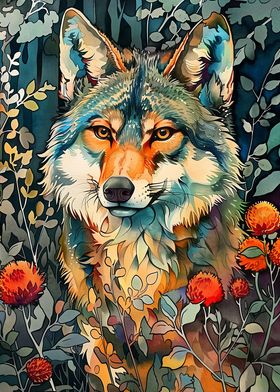 Wolf animal art