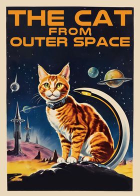 Cat From Outer Space Print