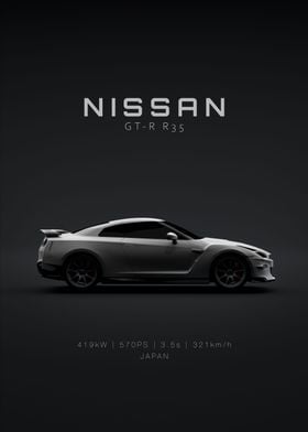 Nissan GTR 2024  White
