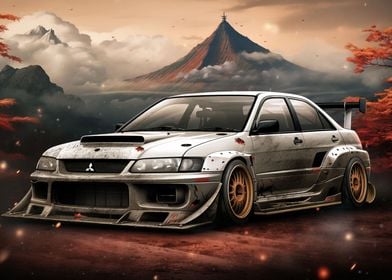 JDM car Mitsubishi Lancer 