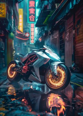 Cyberpunk Motorcycle