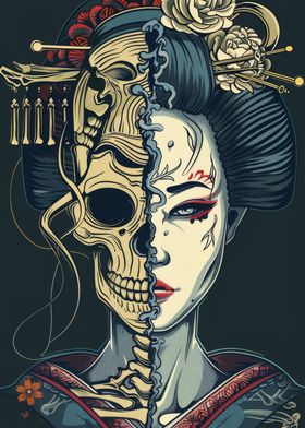 Geisha skeleton