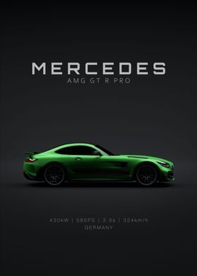 Mercedes AMG GTR PRO Green
