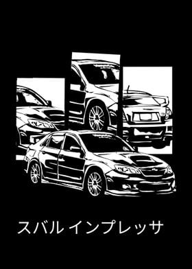 Subaru line art