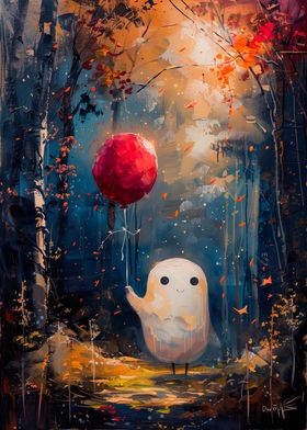 Ghost with Ballon forest