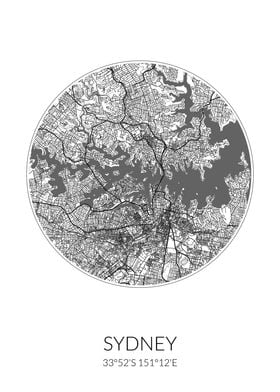 Sydney Circle City Map