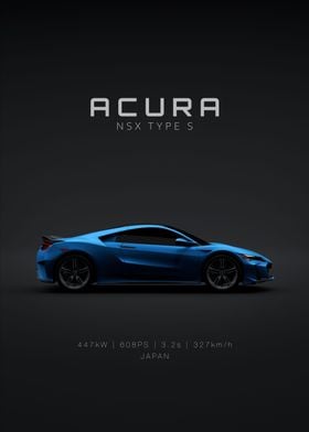 Acura NSX Type S 2022 Blue