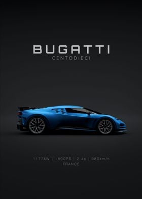 Bugatti Centodieci Blue