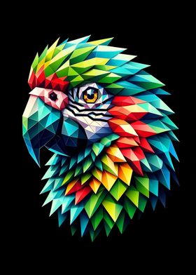 Geometric Baby Parrot