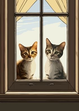 Peeping Cats