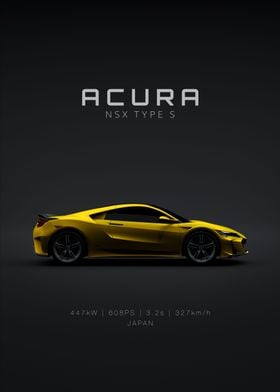 Acura NSX Type S Yellow
