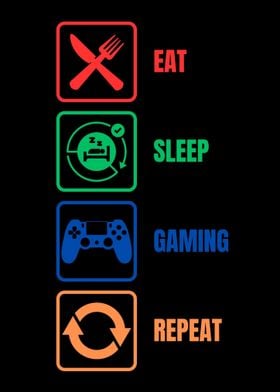 Eat Sleep Gaming Repeat