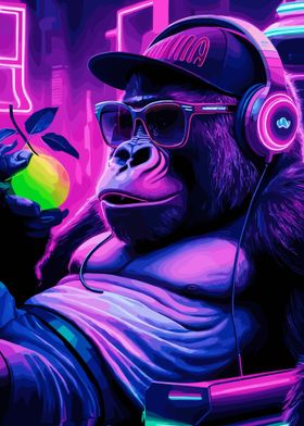 Gorilla Music Neon