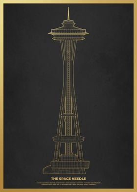 Space Needle Gold