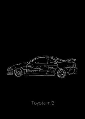 Mr2 line art