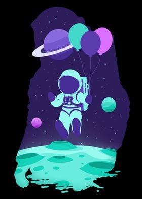 Astronaut and Ballon