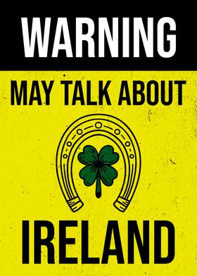 WARNING IRISH HORSESHOE