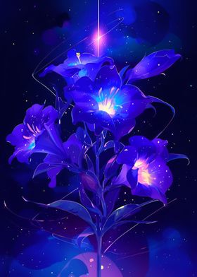 Purple Flower Dark Magic