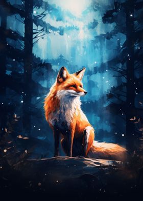 Fox In Forest