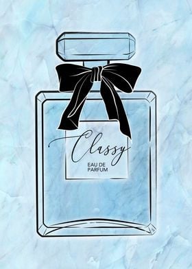 Classy Perfume Bottle Blue
