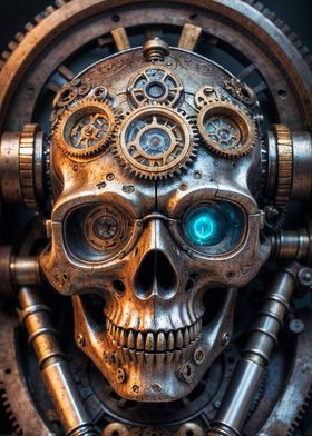 Industrial Steampunk Skull