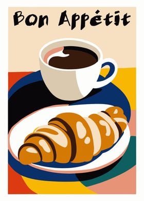 Bon Appetit Coffee Poster