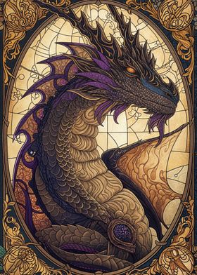 Stained Glass Dragon