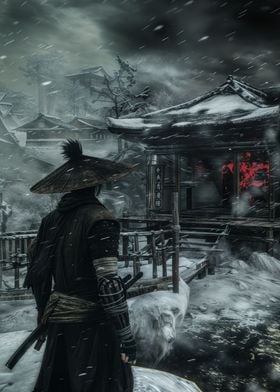 Samurai Warrior in Snow