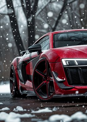 Red Audi R8 Sport