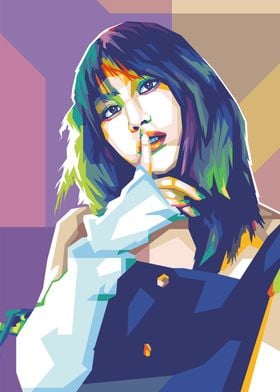 Asian girl wearing WPAP