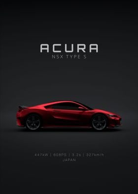 Acura NSX Type S Red