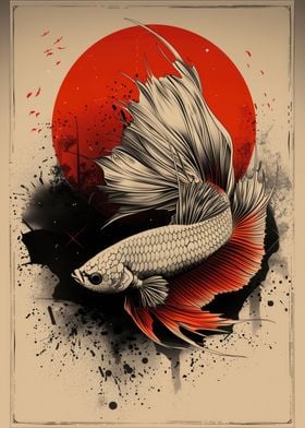 betta fish poster