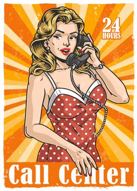 Pin Up Girl Call Center