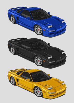 1993 Acura NSX mix color