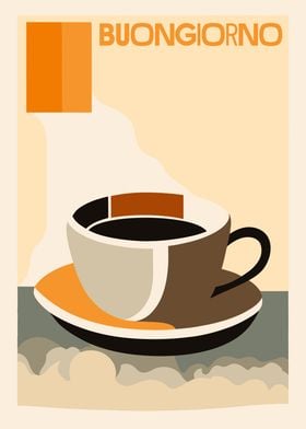 Buongiorno Coffee Poster