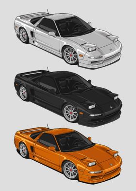 1993 Acura NSX mix color