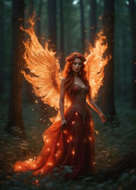 Fire fairy wings of fire