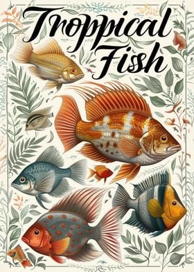 Tropical fish poster