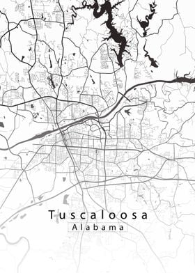 Tuscaloosa Alabama Map