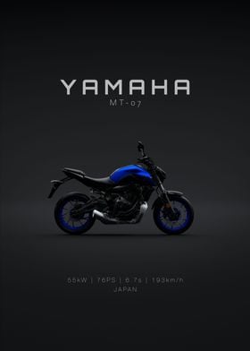 Yamaha MT07 2021 Blue