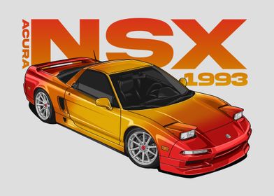 1993 Acura NSX burn color
